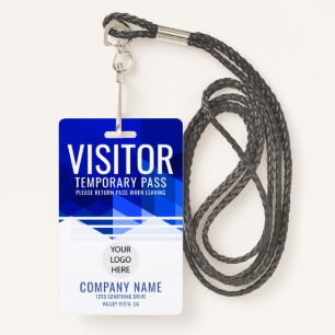 Blue Company Logo Visitenkarte ID Ausweis