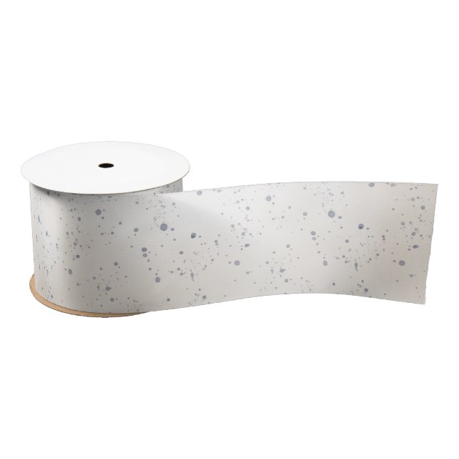 Blue Confetti Christmas Satinband (Spule)