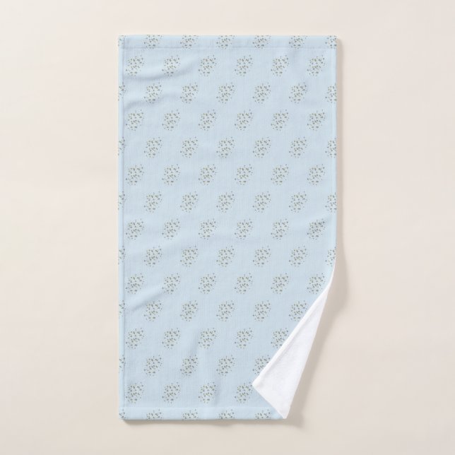 Blue Confetti Dots Handtuch (Handtuch)