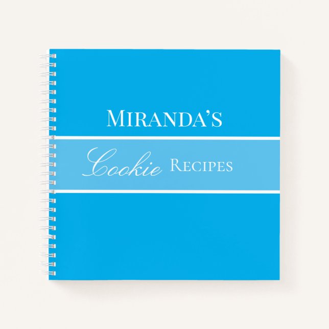 Blue Cookie Rezept Buchen Sie Ihr Namensschild Hüb Notizbuch (Vorderseite)