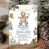 Blue Cookies Gingerbread Oh Snap Baby Dusche