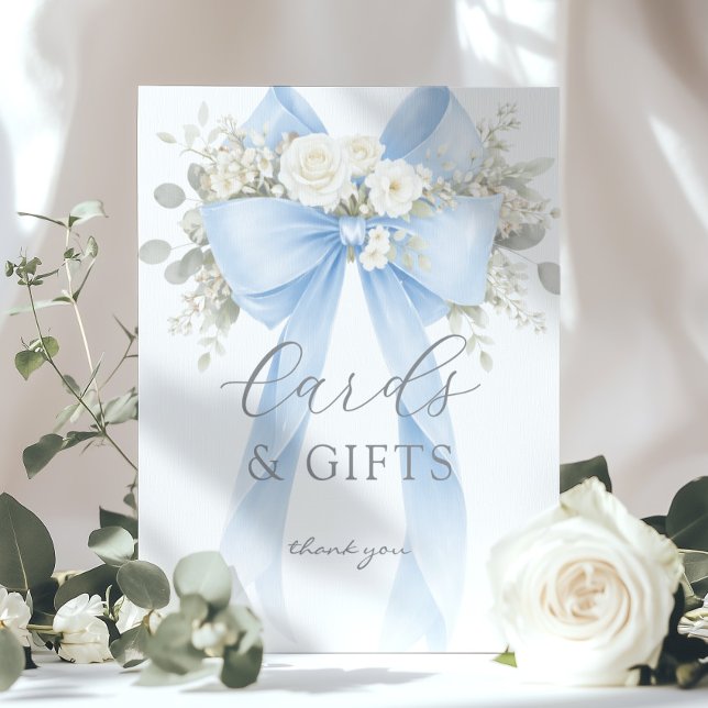 Blue Coquette Bow Cards and gifts Eucalyptus Poster (Von Creator hochgeladen)