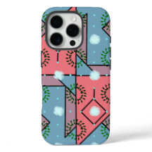 Blue Coral Geometric iPhone / iPad Gehäuse