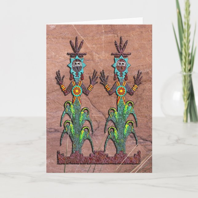 Blue Corn People, Navajo Mythology Karte (Vorderseite)