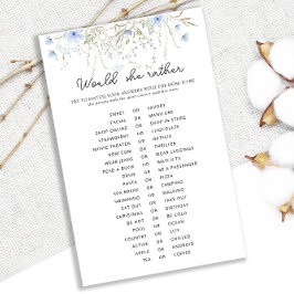 Blue Cornflower Baby Dusche würde sie eher