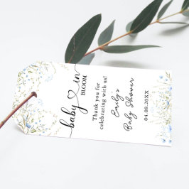 Blue Cornflower Wildblume Baby Dusche Vielen Dank Geschenkanhänger