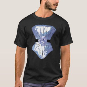 Blue Corset und Rose Lingerie Look T-Shirt