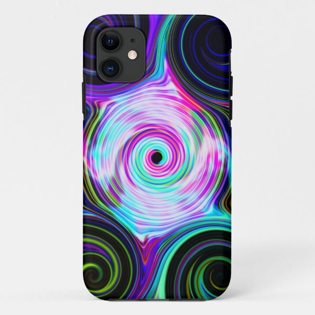 Blue Cosmic Swirl Phone Case (Rückseite)
