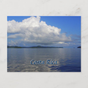 Blue Costa Rica Post Card Postkarte