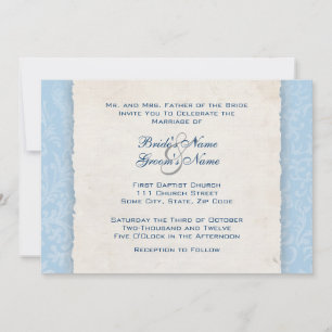 Blue Country Foto Hochzeitseinladung Einladung