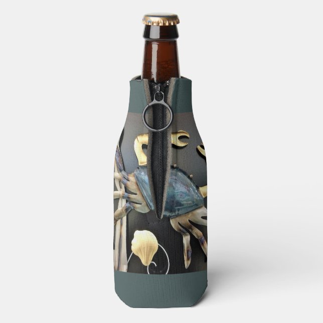 Blue Crab Abstrakt Flaschenkühler (Flasche Rückseite)