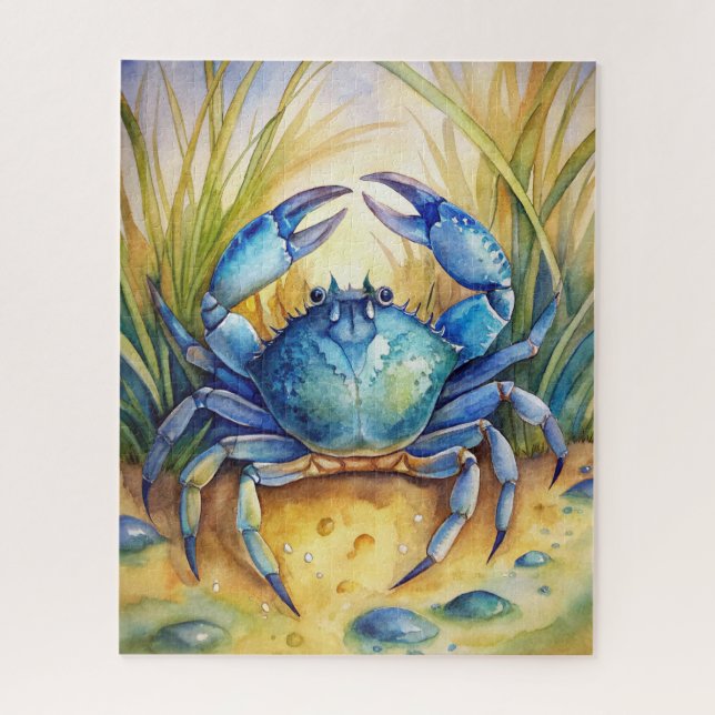 Blue Crab am Strand (Vertikal)