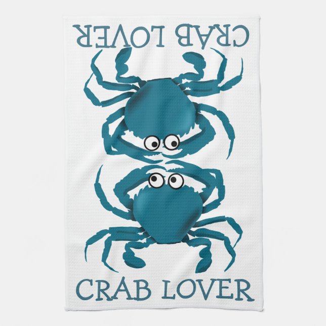 Blue Crab Lover Handtuch (Vertikal)