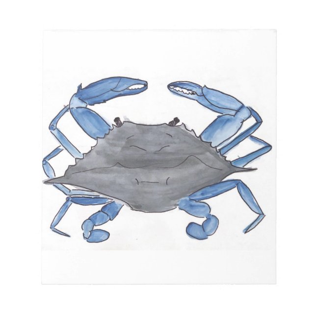 Blue Crab Notizblock (Vorderseite)