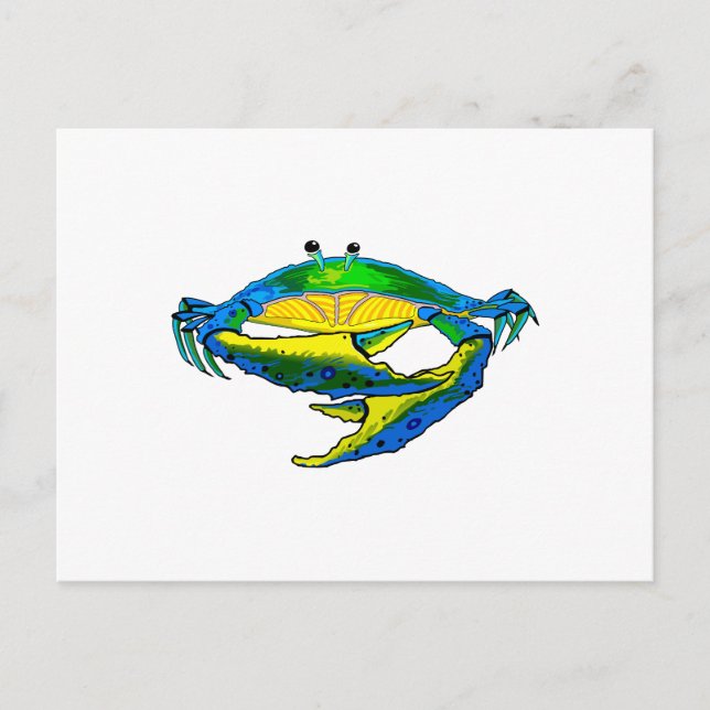 BLUE CRAB POSTKARTE (Vorderseite)