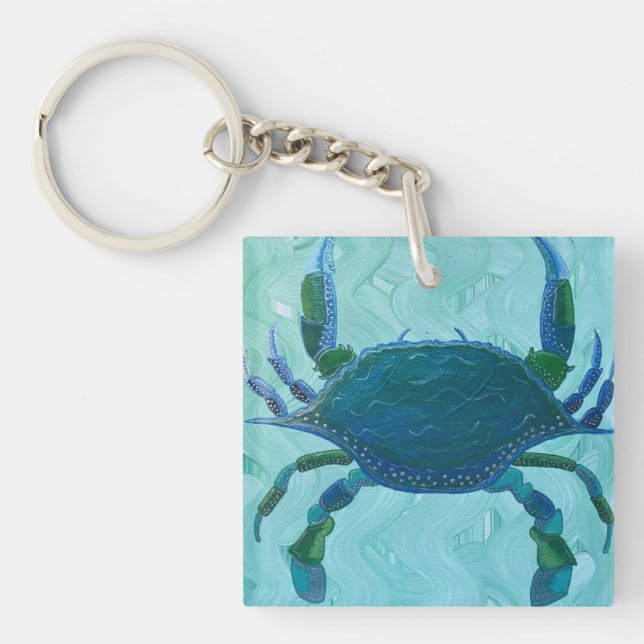 blue crab schlüsselanhänger (Vorderseite)