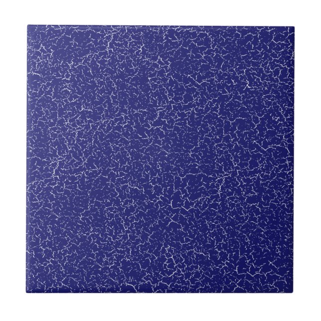 Blue Crackle Glaze Solid Color Tile Fliese (Vorderseite)
