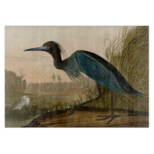 Blue Crane Heron Audubon Malerei Schneidebrett