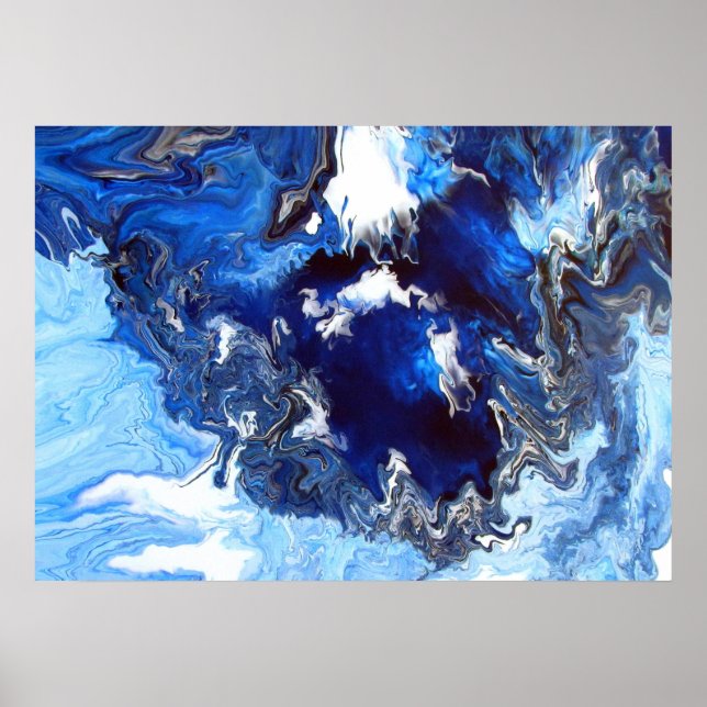 Blue Crator 36" x 12", Value Poster Paper (Matte) (Vorne)