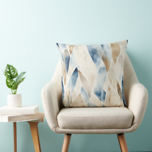Blue Cream Sea Sand Ocean Serenity Kissen
