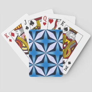 Blue Criss cross Spielkarten