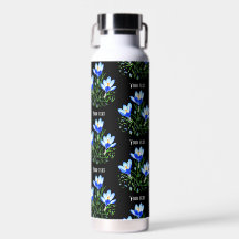 Blue Crocuses Thor Kupfer Vacuum Flasche