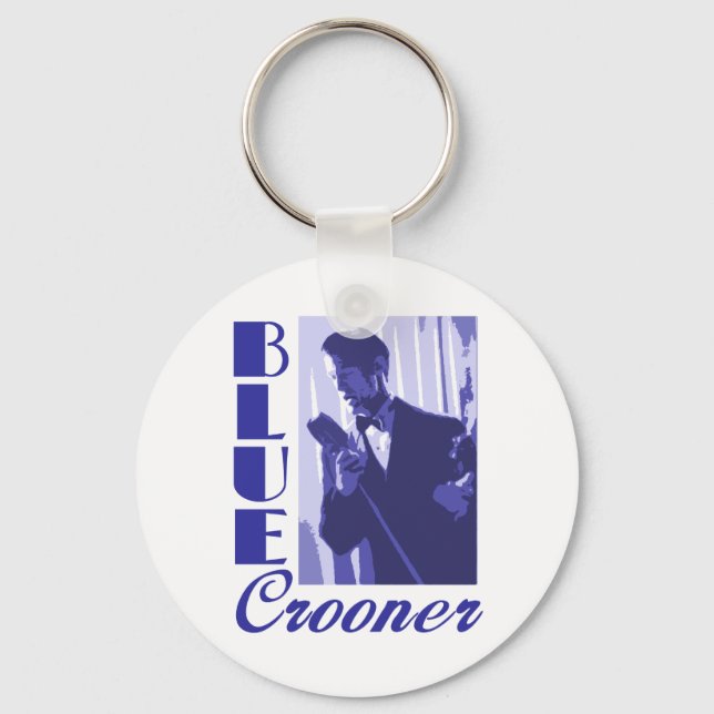 Blue Crooner Schlüsselanhänger (Vorderseite)