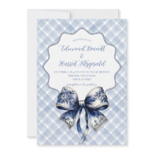 Blue Croquette Inspiriert Hochzeitseinladung