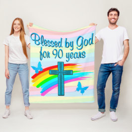 BLUE CROSS 90. GEBURTSTAGSBLESSINGS FLEECE BLANKET