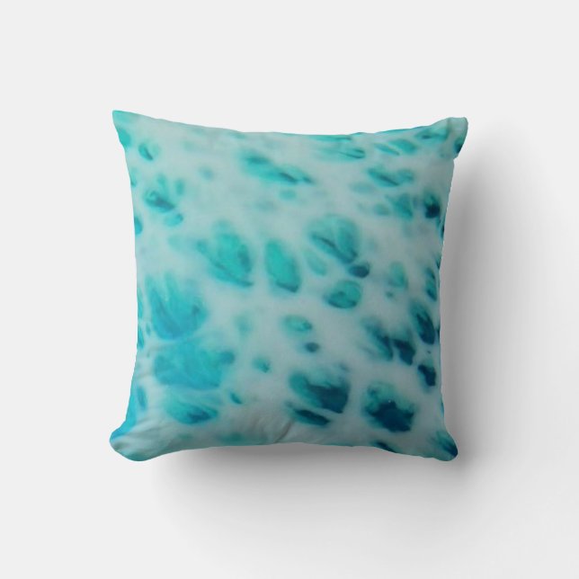 Blue Crush - Abstract Coastal Artwork  Kissen (Vorderseite)