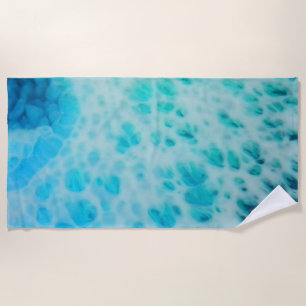 Blue Crush - Abstrakte Küstenkunst Strandtuch