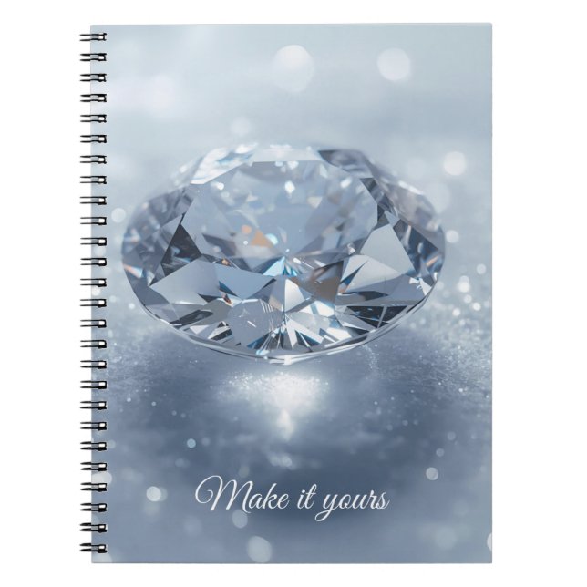 Blue Crystal Art Case - Personalisiert für Meaning Notizblock (Vorderseite)