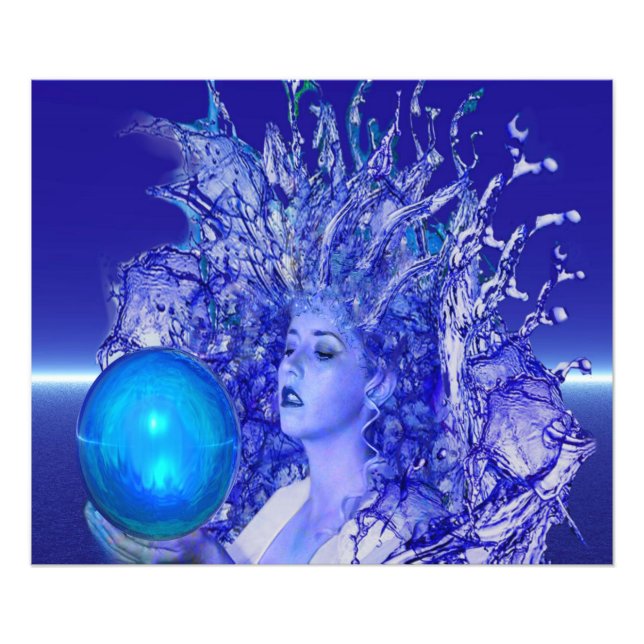 Blue Crystal Fotodruck (Vorne)