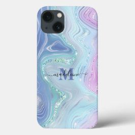 Blue Crystal Marble Iridescent Agate Case-Mate iPh Case-Mate iPhone Hülle