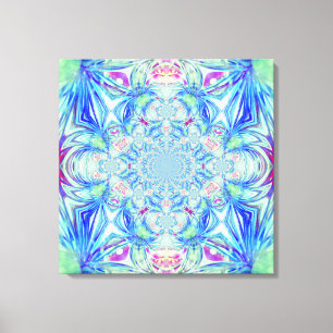 Blue Crystal Wrapped Canvas Leinwanddruck