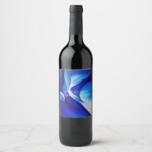 BLUE CURVES ABSTRAKT