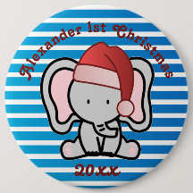 Blue Custom Baby Boy Name First Christmas 2022