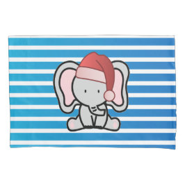 Blue Custom Baby Boy Name First Christmas 2022 Kissenbezug