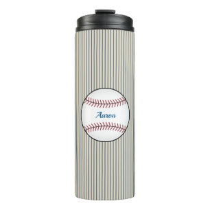 Blue Custom Baseball Thermal Coffee Tumbler Thermosbecher