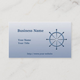 Blue Custom Business Card für das Schiff Helm Shi Visitenkarte