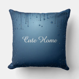 Blue Custom Name Home Decoration Cozy Kissen