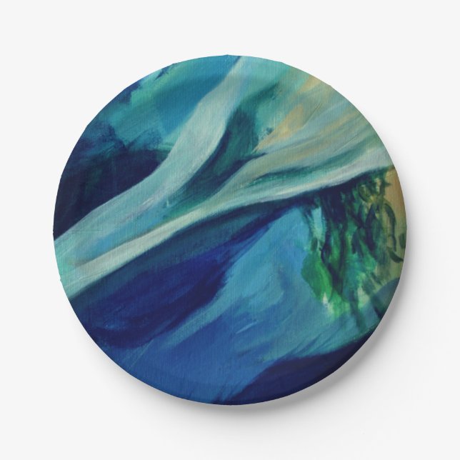 Blue Custom Paper Teller 7 in (Vorderseite)