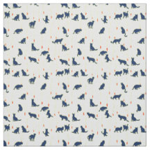 Blue cute kittens and red fishes