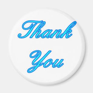 Blue Cyan Vielen Dank, dass Sie das MUSEUM Zazzle  Magnet