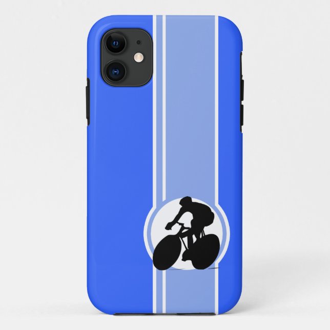 Blue Cycling Case-Mate iPhone Hülle (Rückseite)