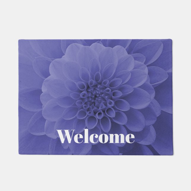 Blue Dahlia Fußmatte (Vorderseite)