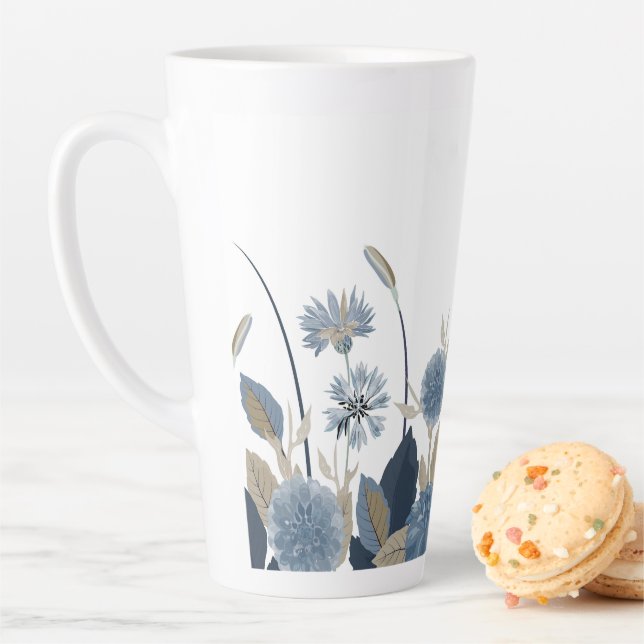 Blue Dahlias Cornflower Milchtasse (Beispiel)