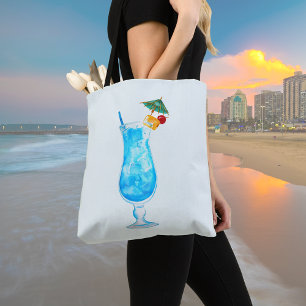 Blue Daiquiri  Pale Blue Tote Bag
