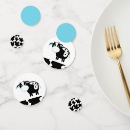 Blue Dairy Cow Baby Shower Confetti Konfetti