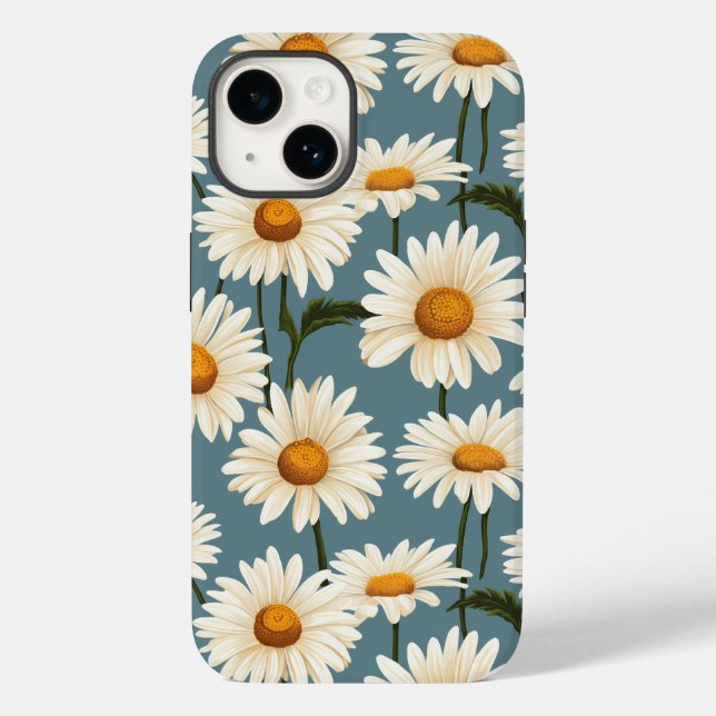 Blue Daisies Case-Mate iPhone 14 Hülle (Rückseite)